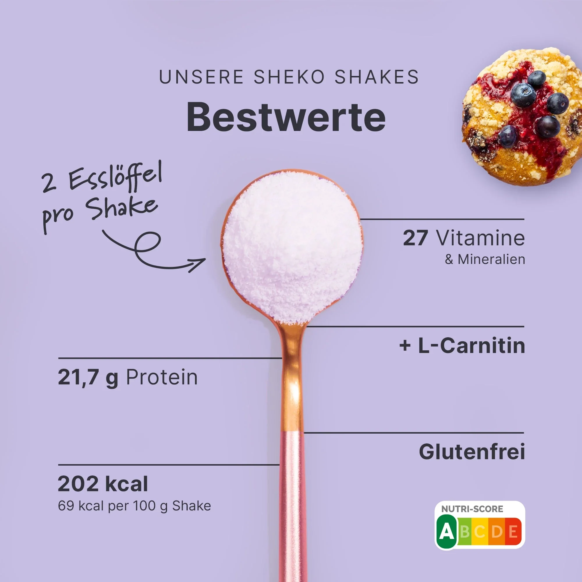 Balance Shake Blaubeer Muffin - Image 3